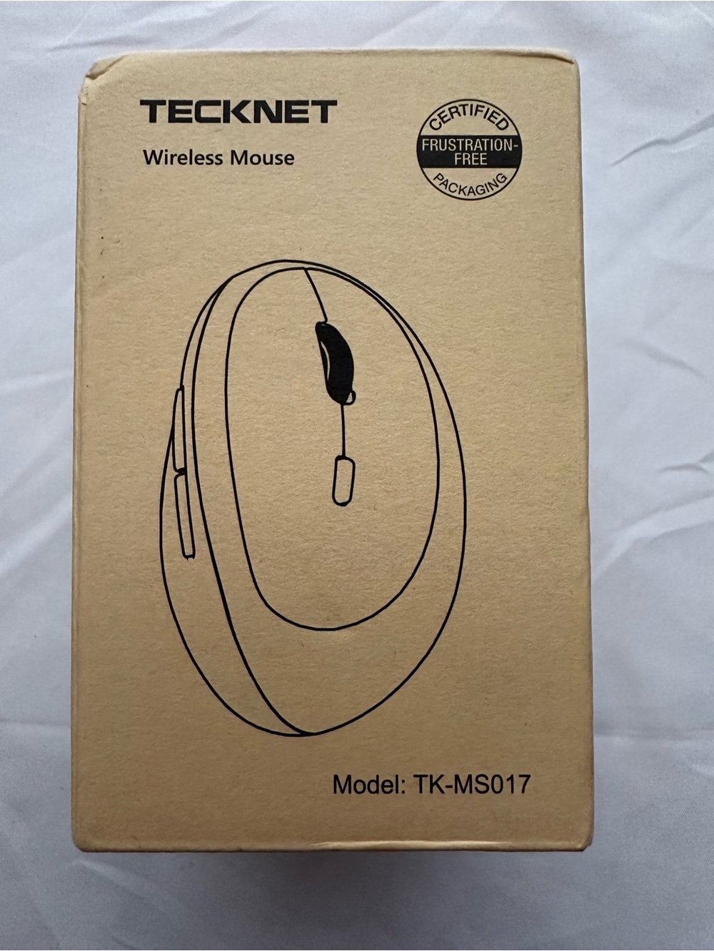 TECKNET Ergonomic Wireless Mouse 2.4G Silent Optical Pink TK-MS017 NIB - Picture 6 of 10
